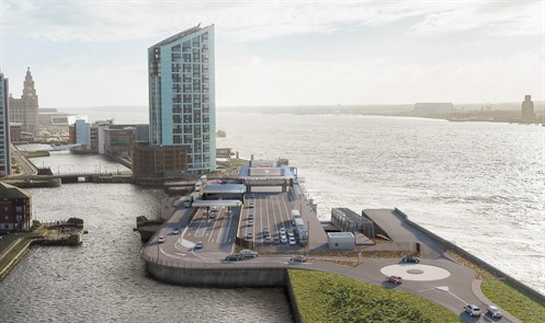 First Look at New Design for Isle of Man Ferry Terminal at Liverpool Waters